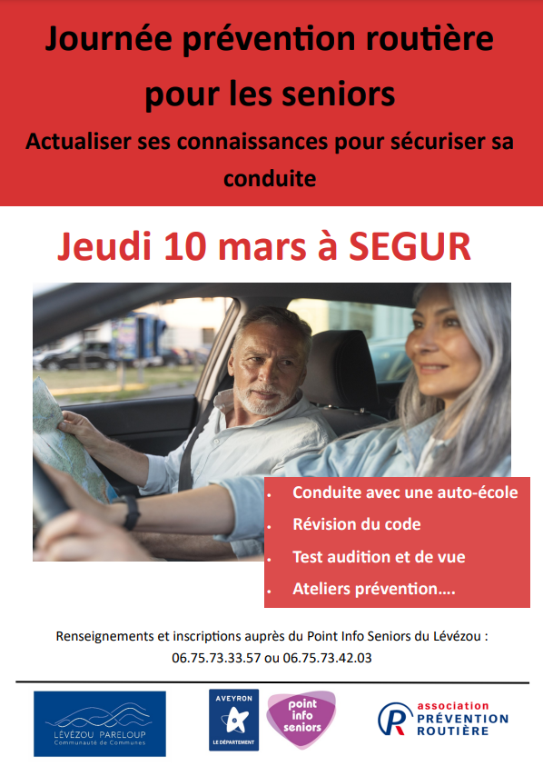 Journée de prévention routière pour les séniors sur Lévézou