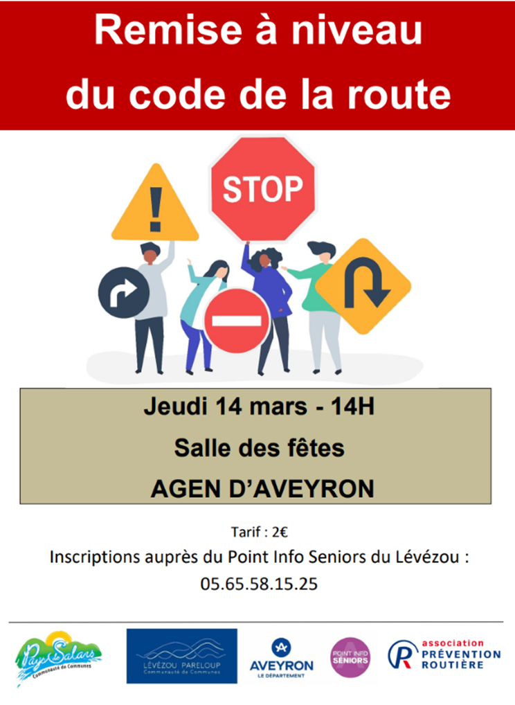 Agen d'Aveyron Remise a niveau code de la route