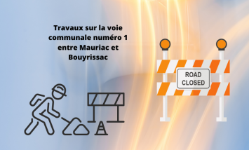 Travaux sur la voie communale numéro 1 entre Mauriac et Bouyrissac